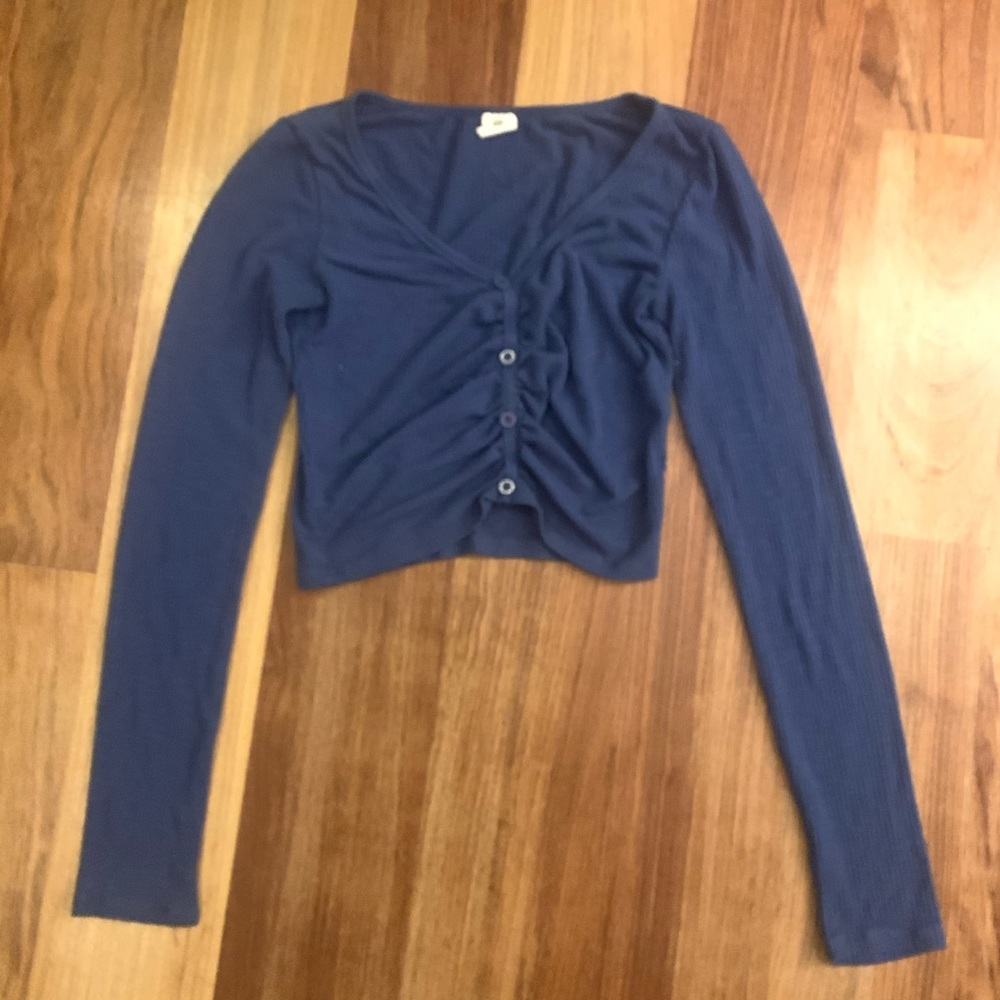 Pac Sun Cinched Long Sleeve Top